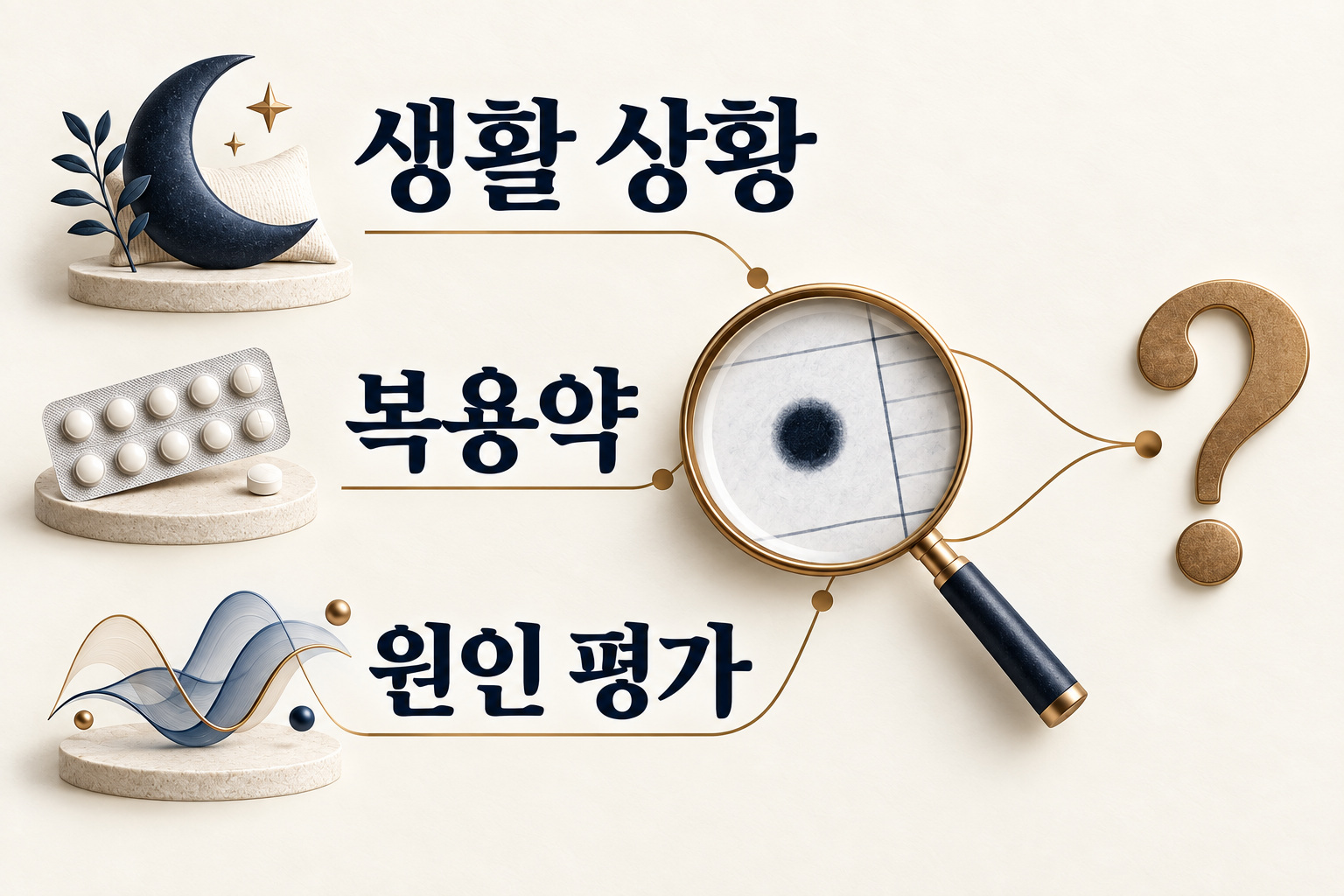 프로락틴 검사값을 생활 상황·복용약·원인 평가와 함께 해석하는 도식