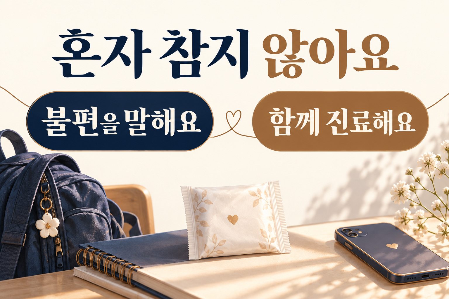 혼자 참지 않고 불편을 말하고 함께 진료받는 과정