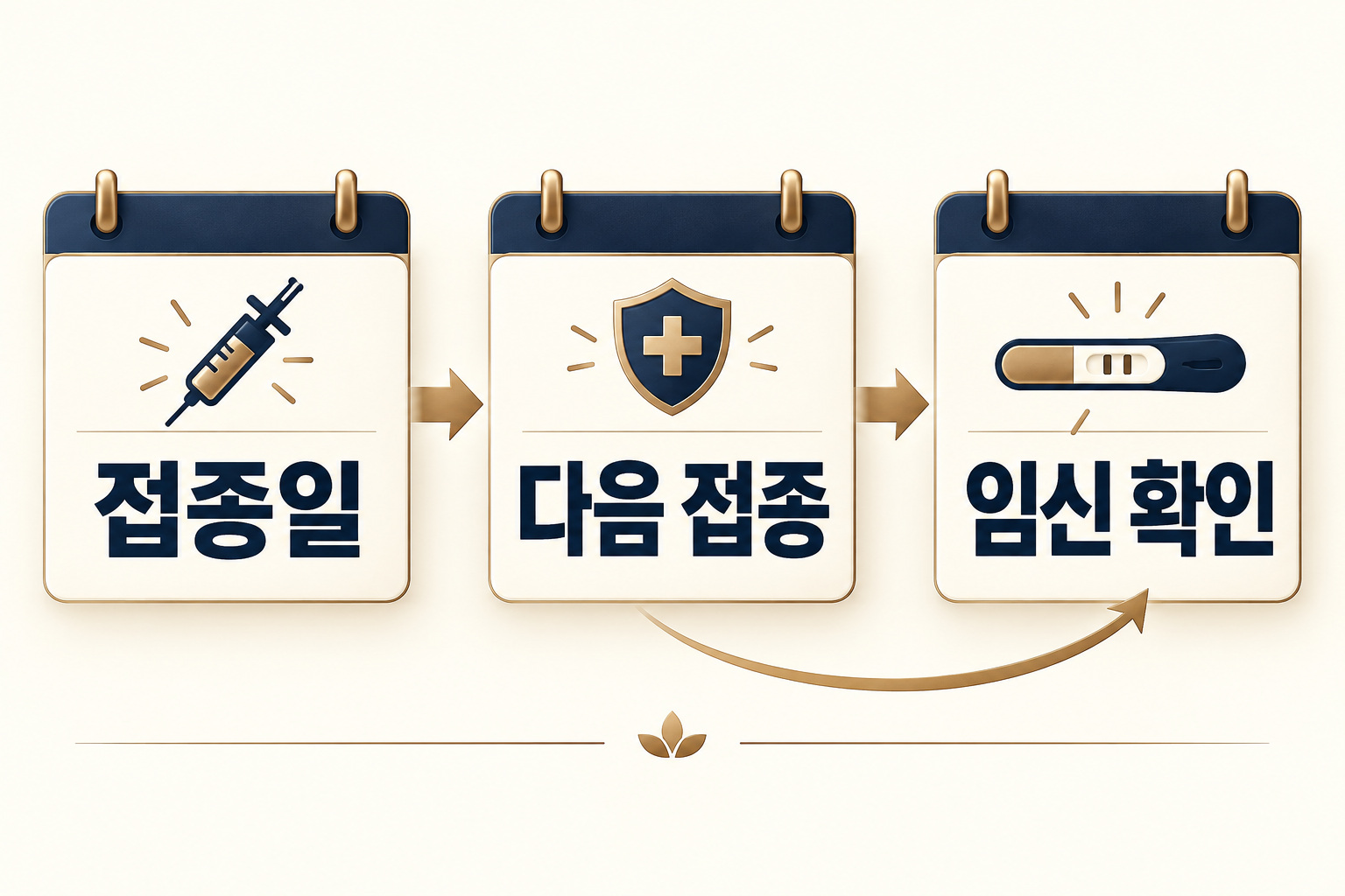 수두 백신 접종일·다음 접종·마지막 접종 뒤 확인일을 구분한 일정 인포그래픽